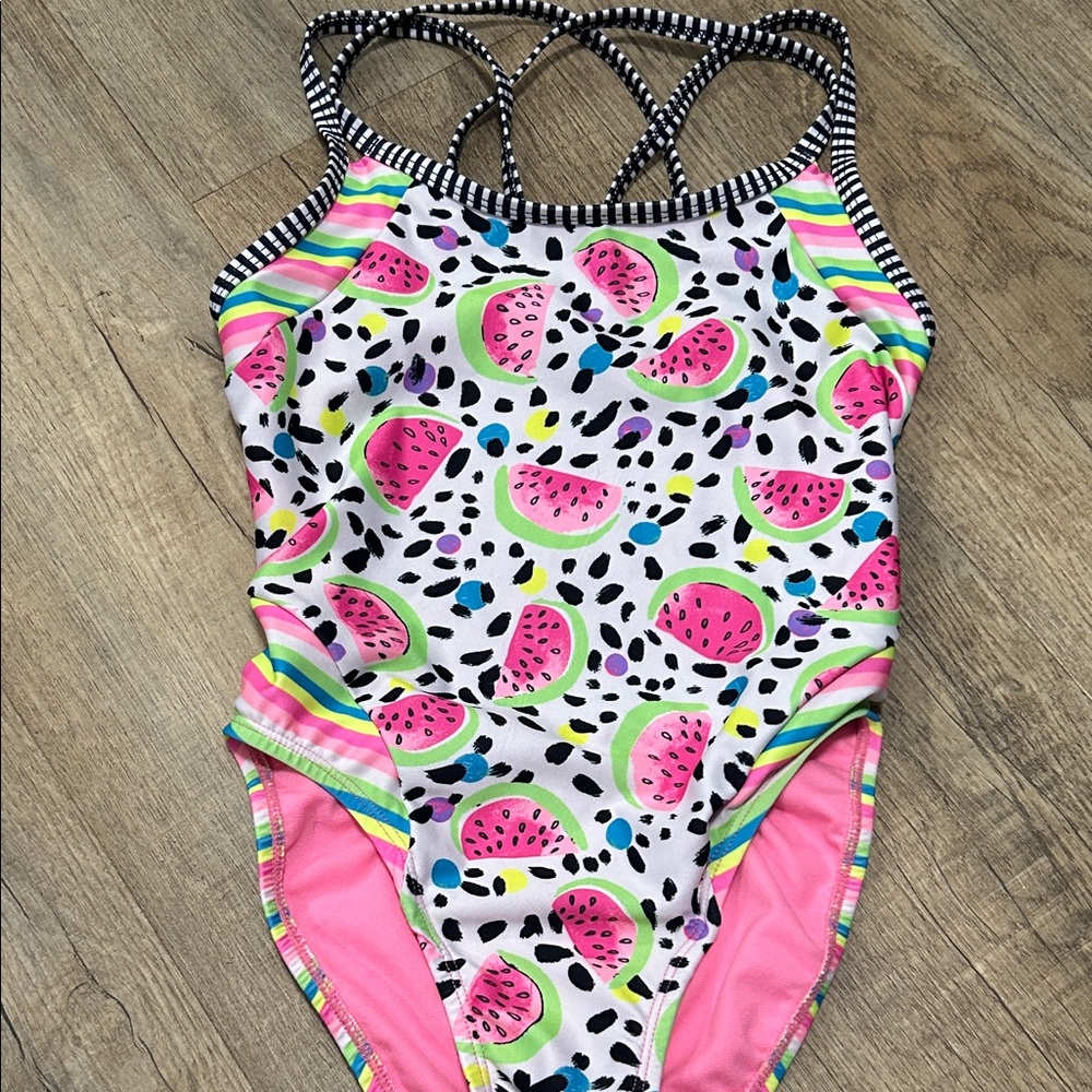 Uglies Swimwear with Watermelon Leopard Print